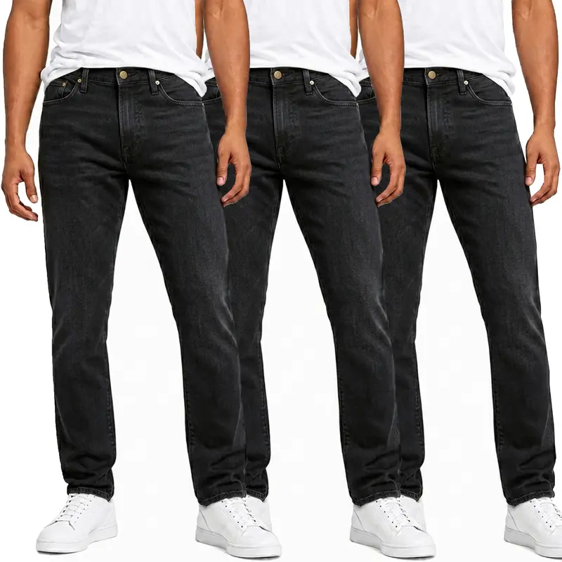 Herren Flex-Stretch Jeans – Slim Straight Fit mit 5 Taschen