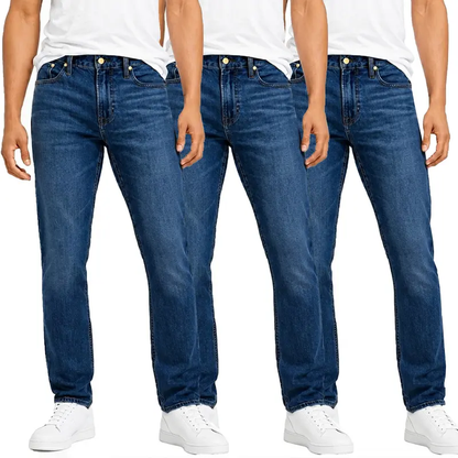 Herren Flex-Stretch Jeans – Slim Straight Fit mit 5 Taschen